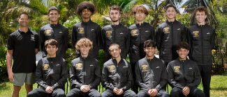 Group portrait of Men's Cross Country team