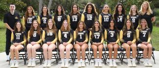 Group portrait of the Women's Volleyball team.
